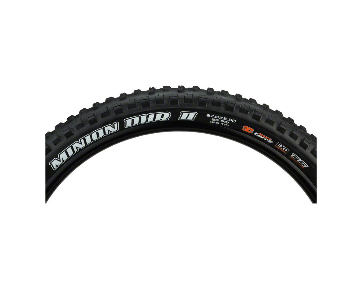 SCRATCH & DENT: Maxxis Minion DHR II Tubeless Mountain Tire (Black) (27.5") (2.8") (MaxxTerra/EXO)
